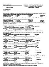 3 Đề kiểm tra học kỳ II môn tiếng Anh Lớp 11 - Năm học 2018-2019